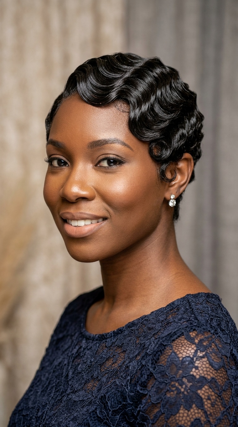 Sleek Finger Waves