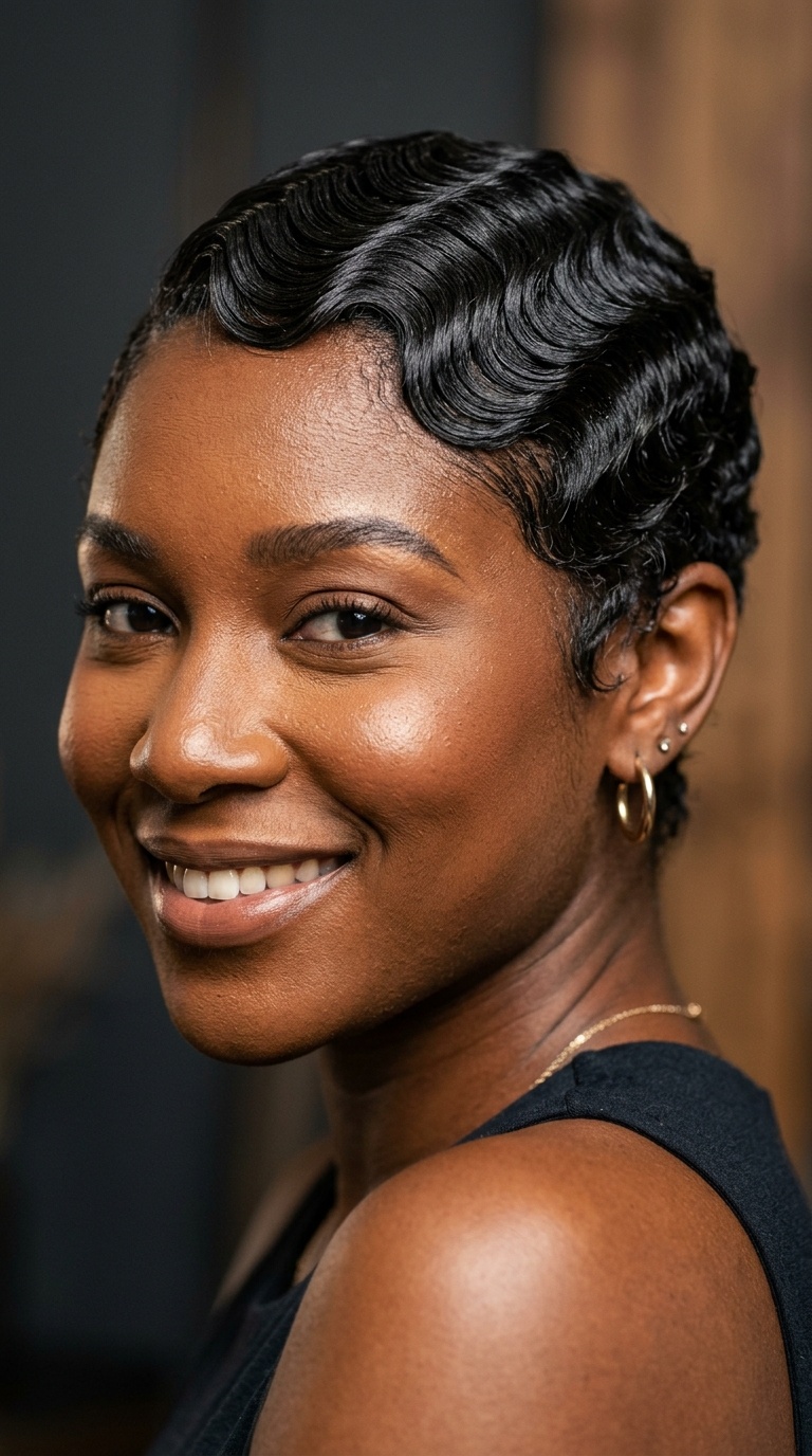 Sleek Finger Waves