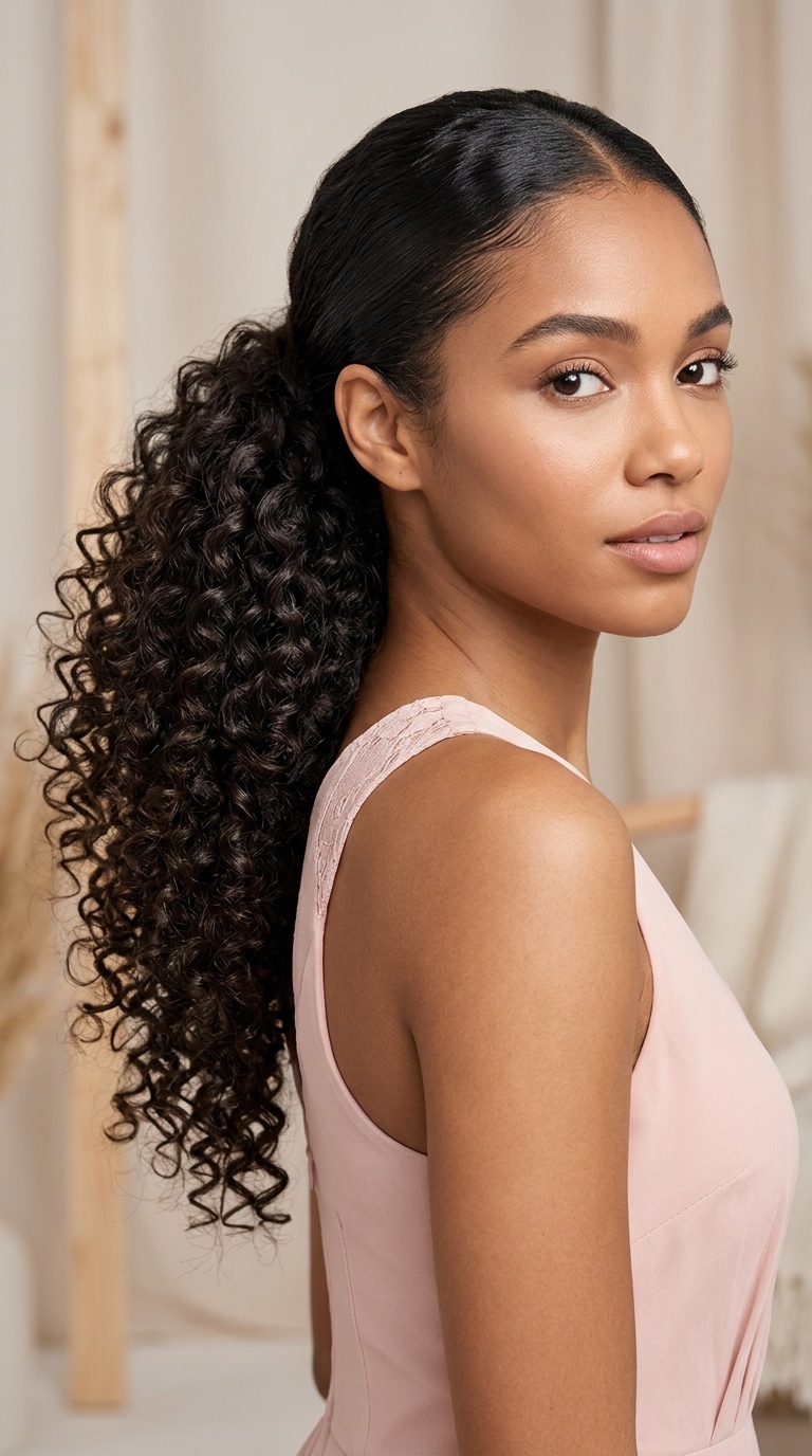 Sleek Front with Voluminous Back