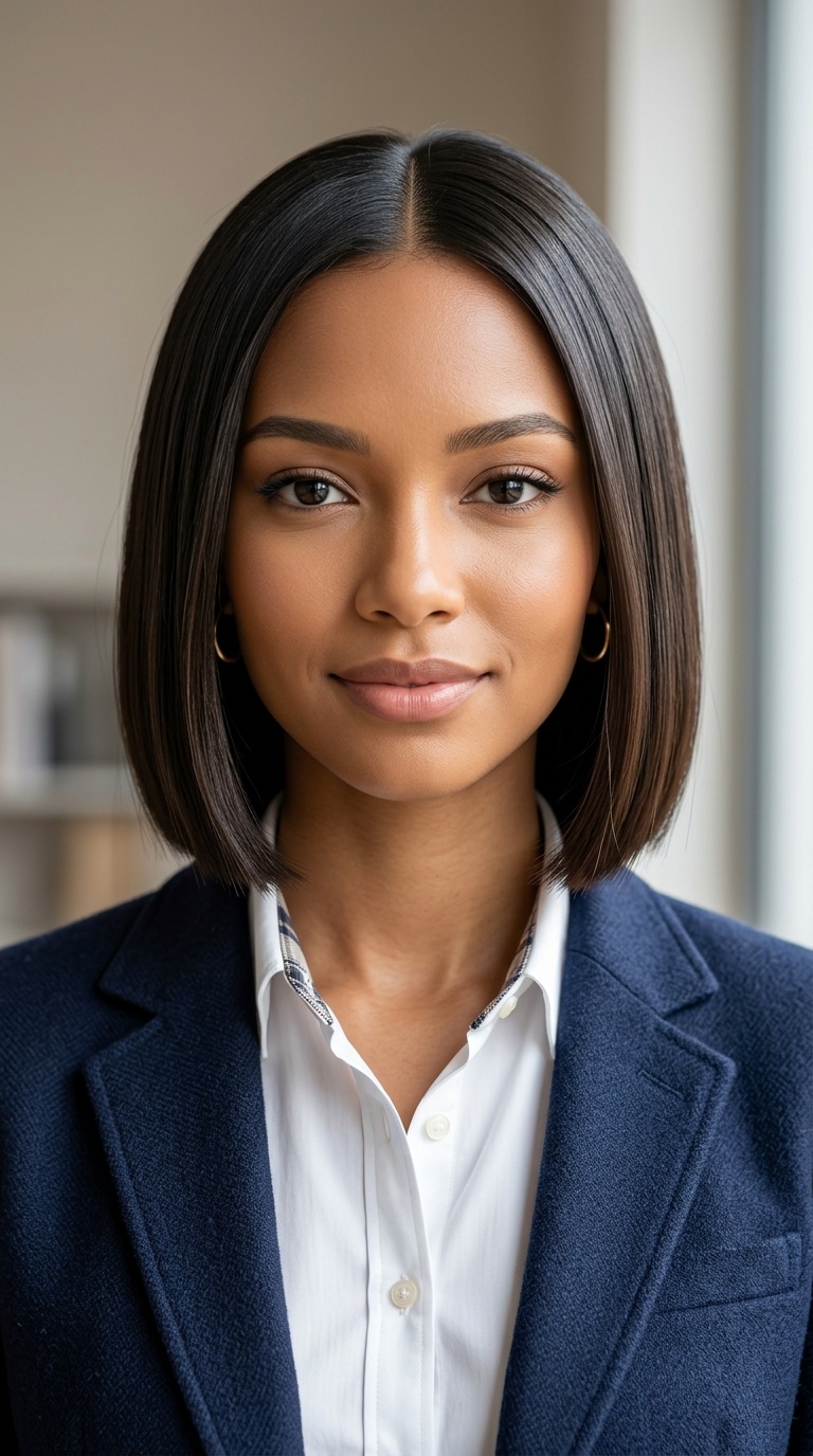 Sleek Glass Hair Bob