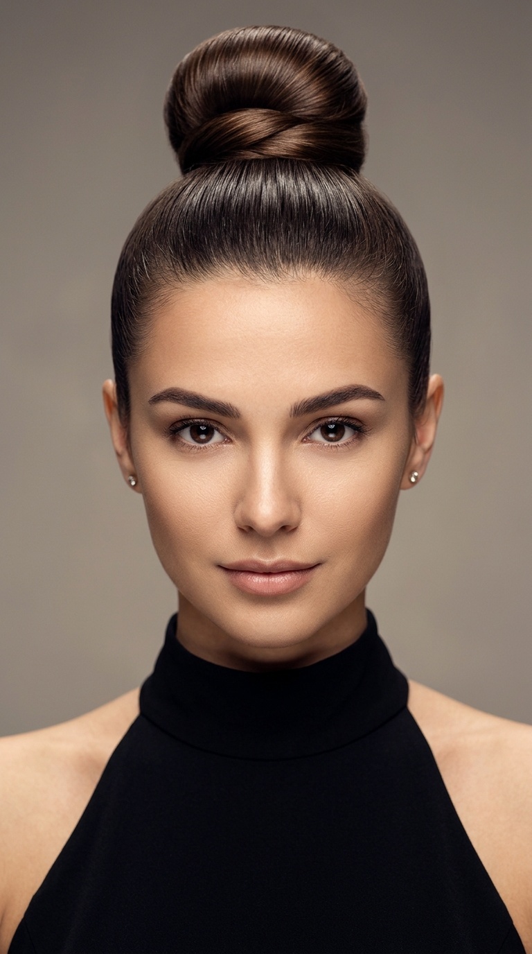 Sleek High Ballerina Bun
