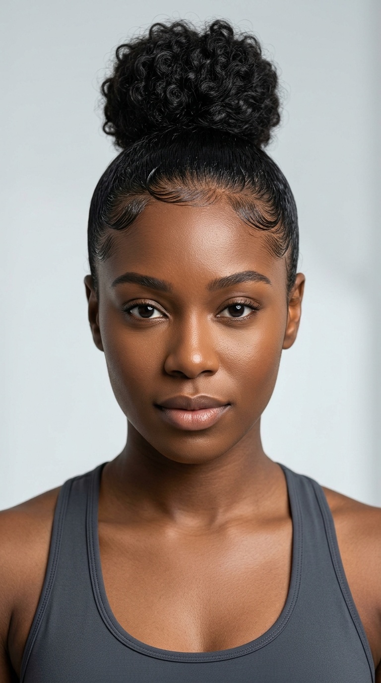 Sleek High Bun with Gel Edge Control