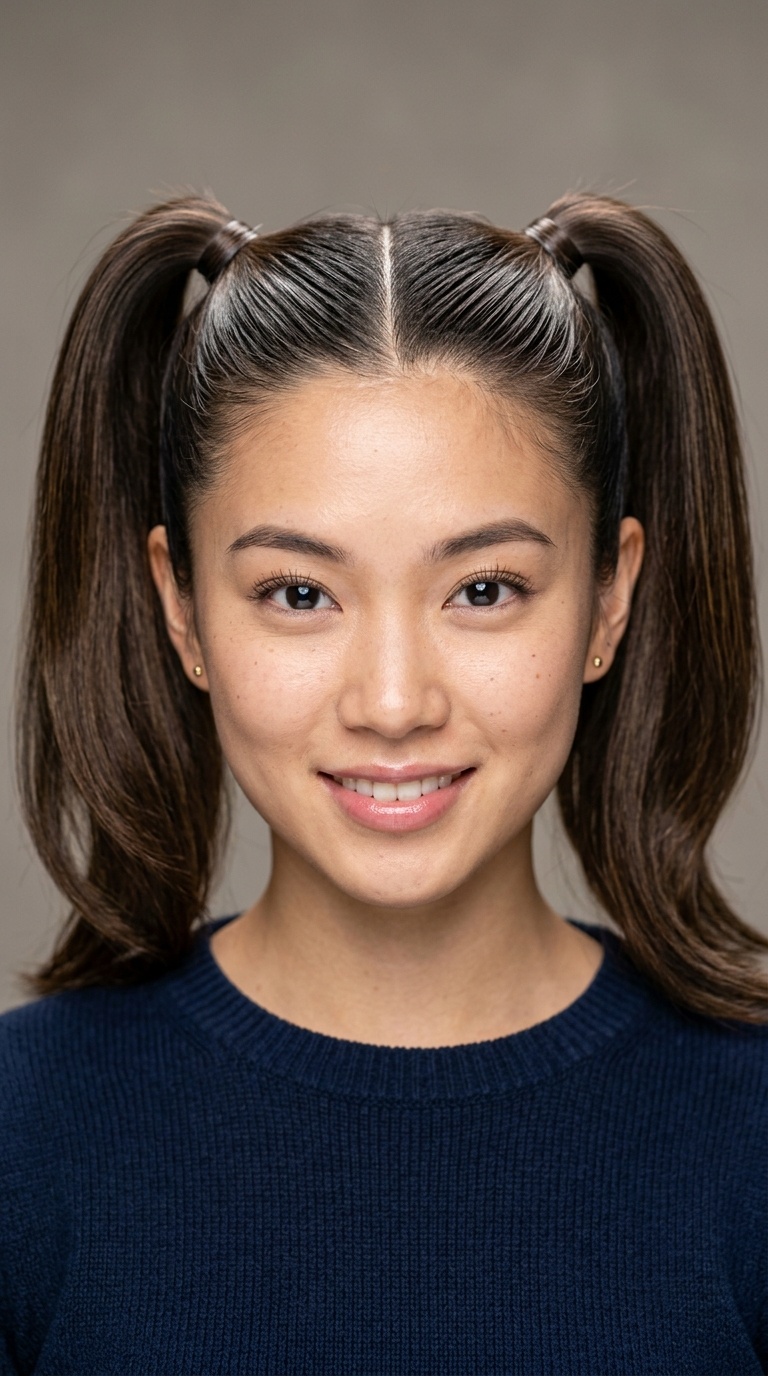 Sleek High Pigtails
