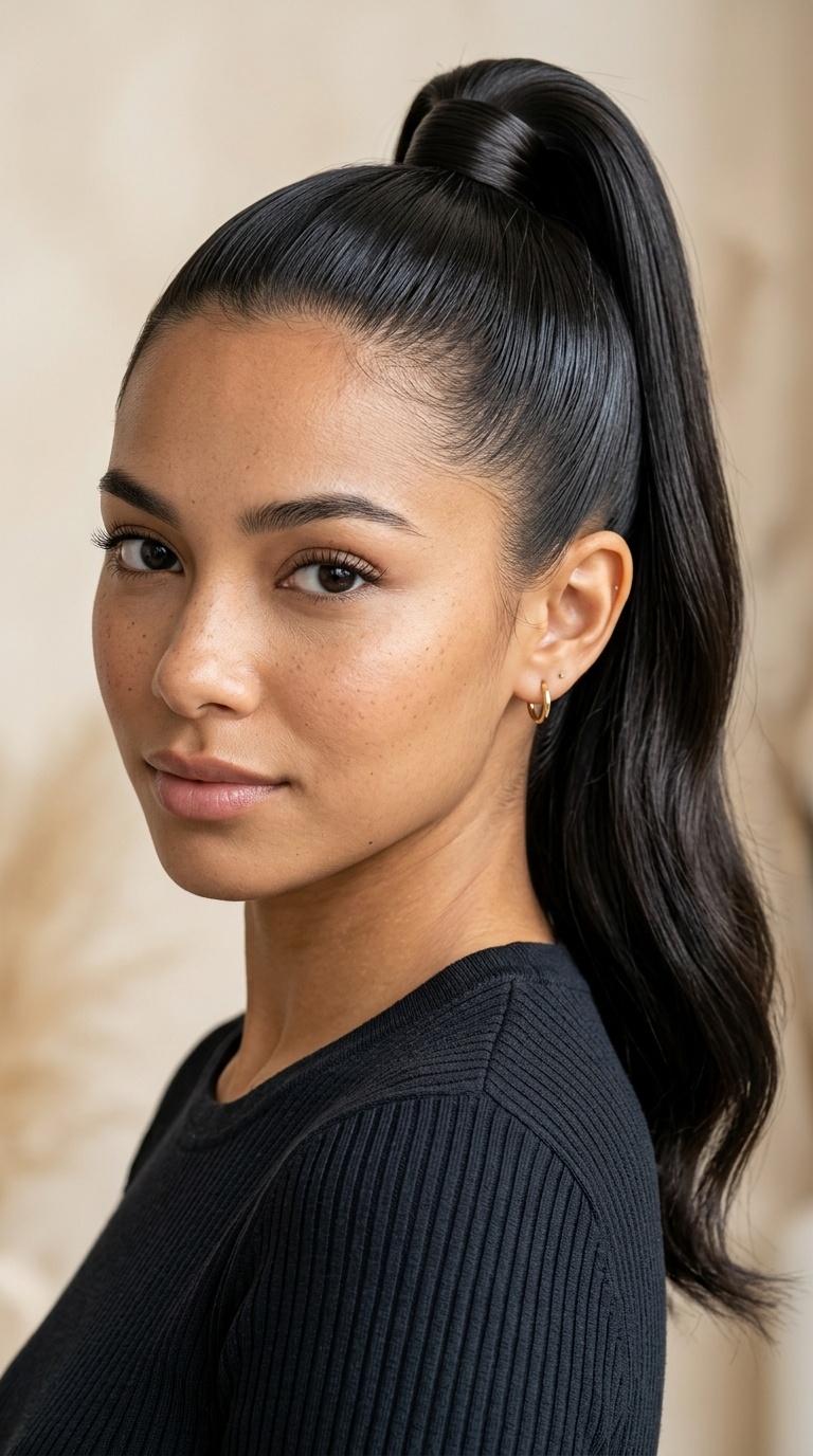 Sleek High Ponytail