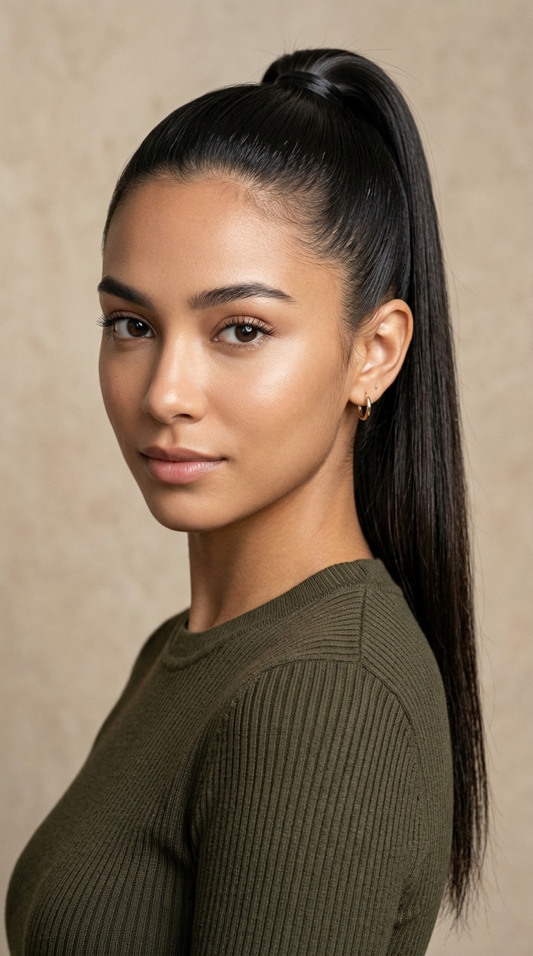 Sleek High Ponytail