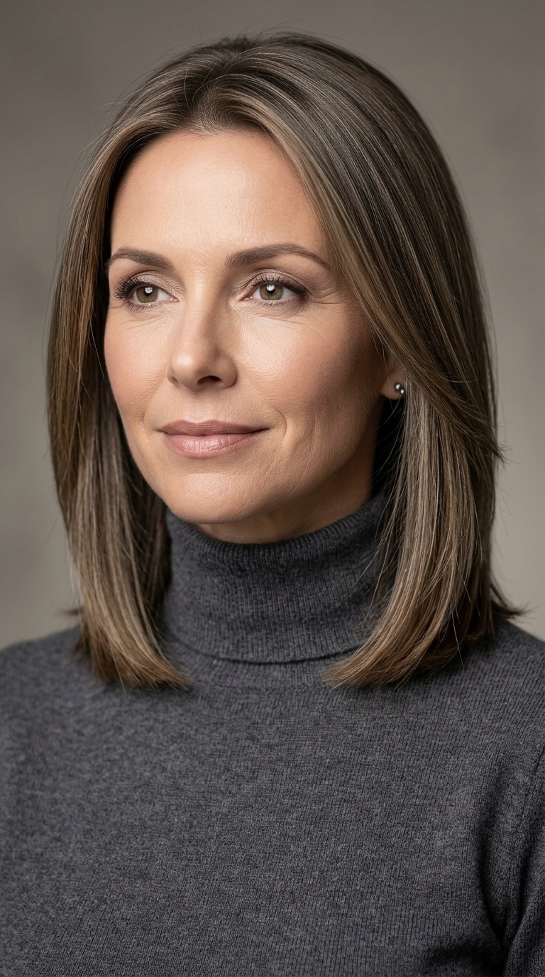 Sleek Layered Straight Cut