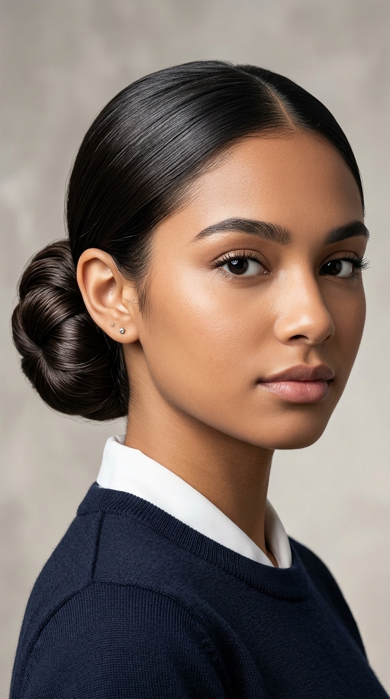 Sleek Low Bun