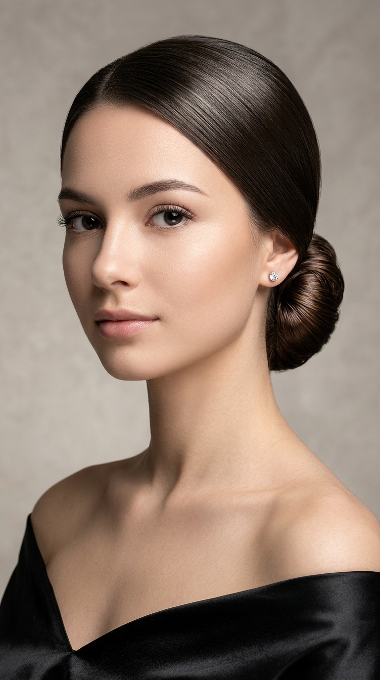 Sleek Low Chignon