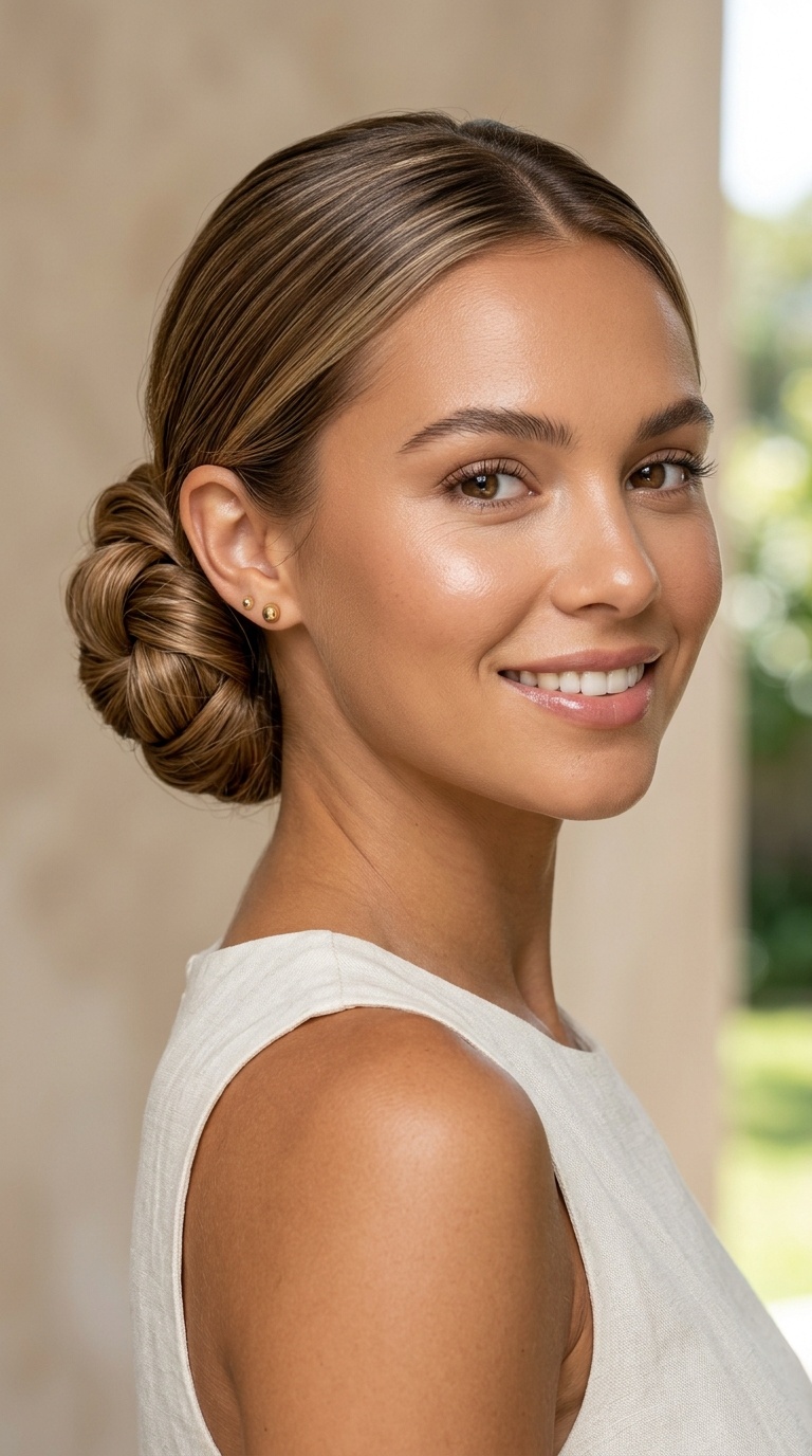 Sleek Low Chignon