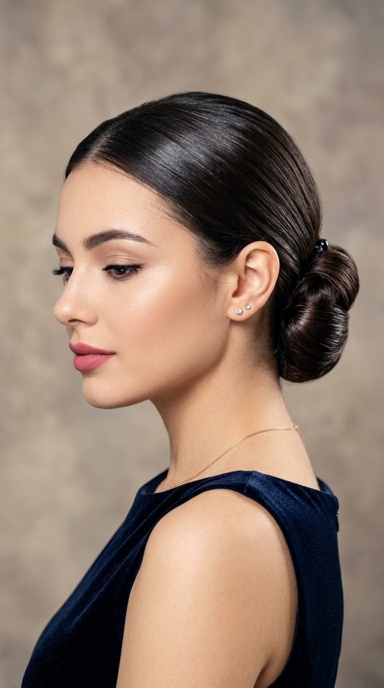 Sleek Low Chignon