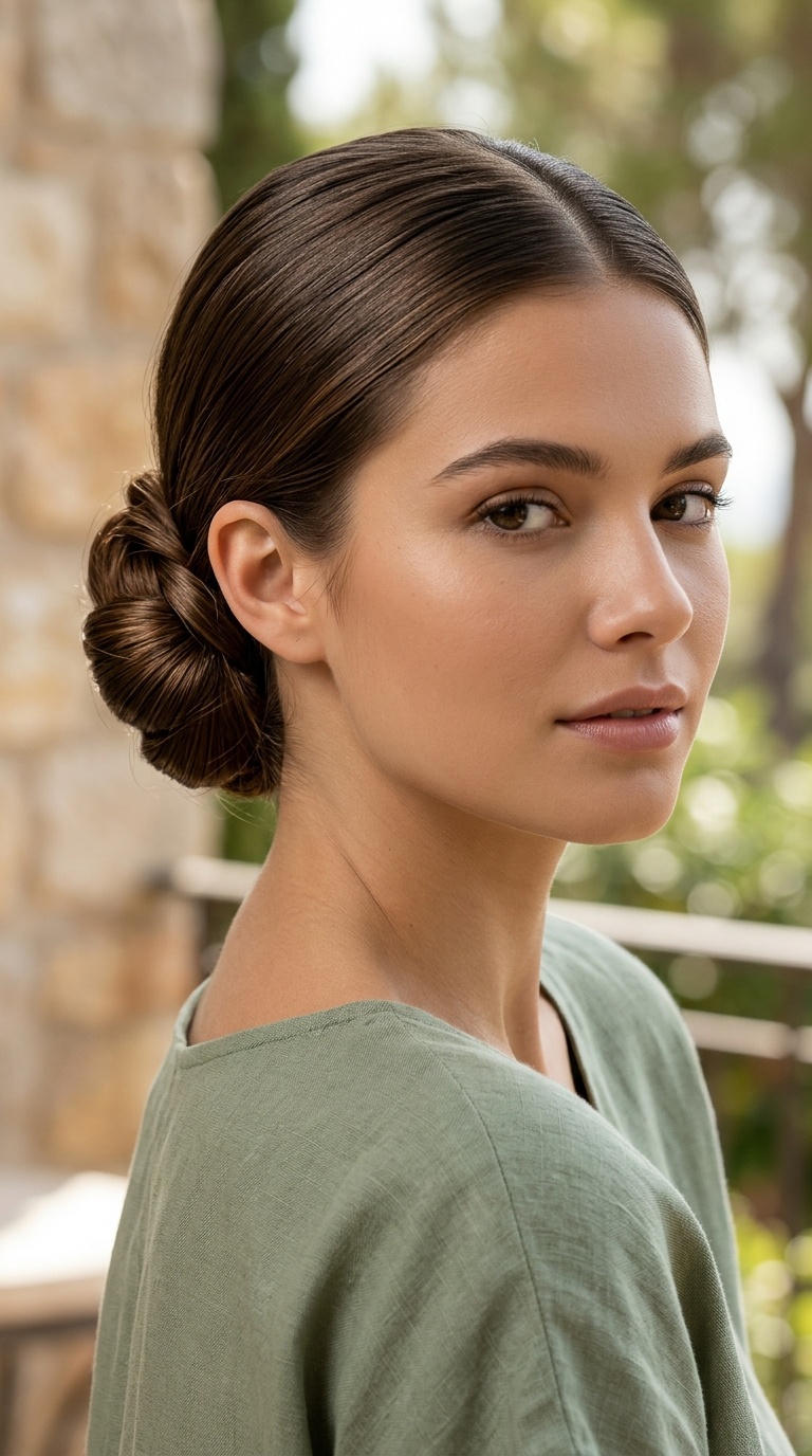 Sleek Low Chignon