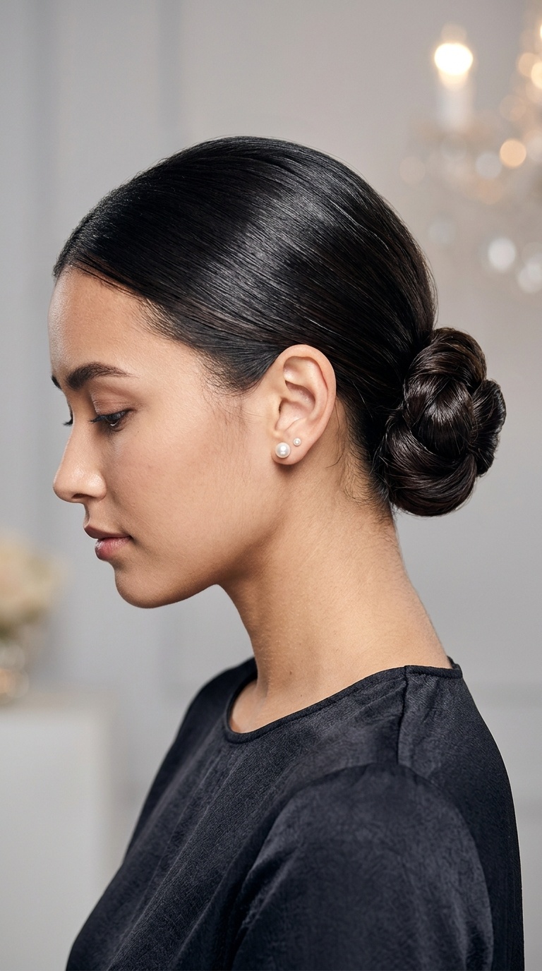 Sleek Low Chignon
