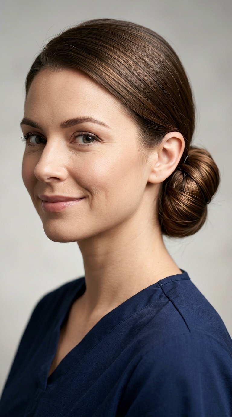 Sleek Low Chignon