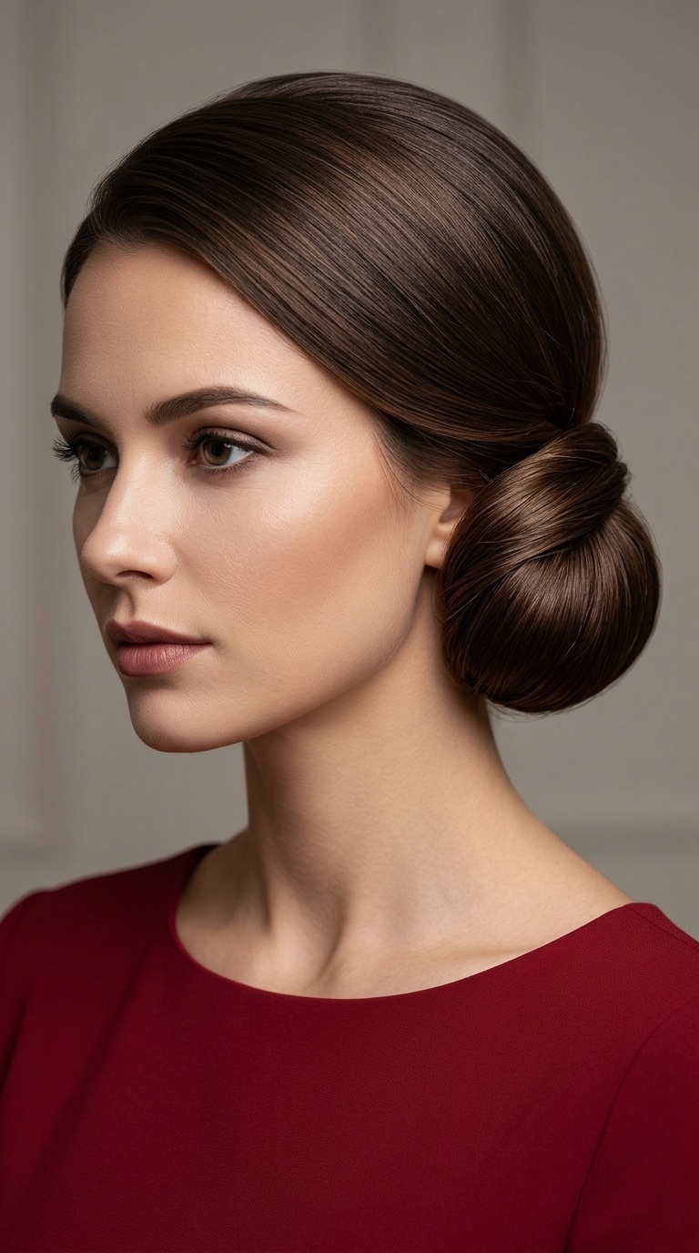 Sleek Low Chignon