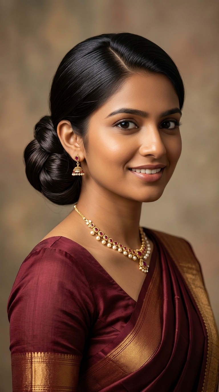 Sleek Low Chignon