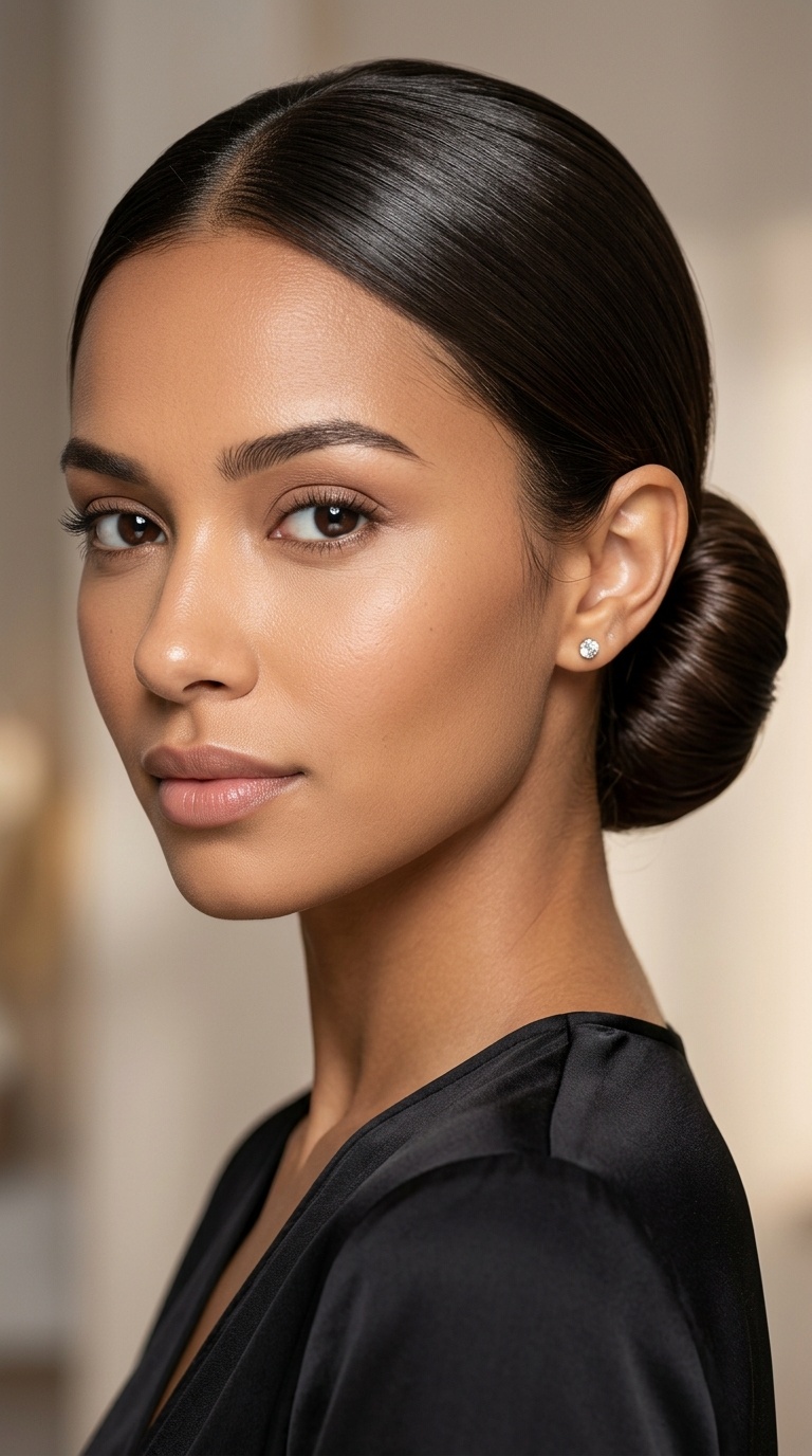 Sleek Low Chignon