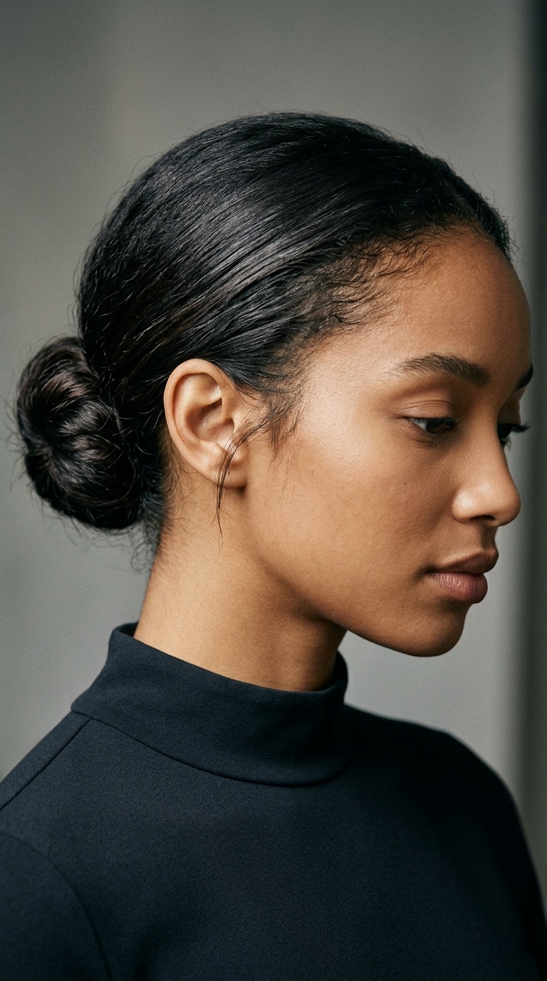 Sleek Low Chignon