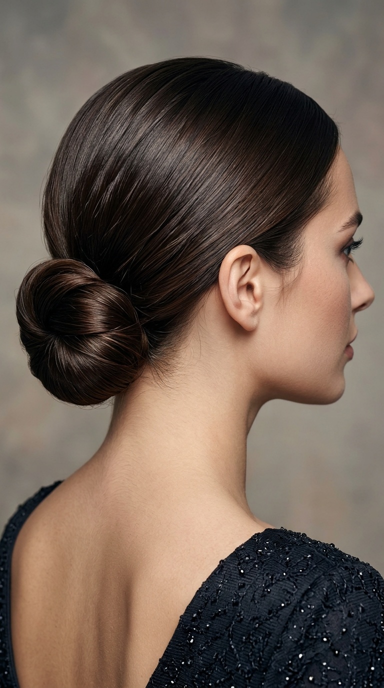 Sleek Low Chignon
