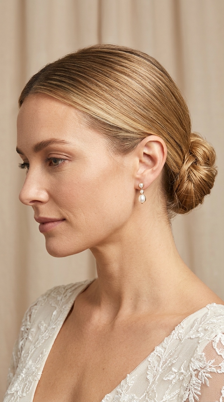 Sleek Low Chignon