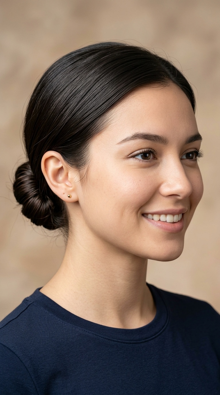 Sleek Low Micro Bun