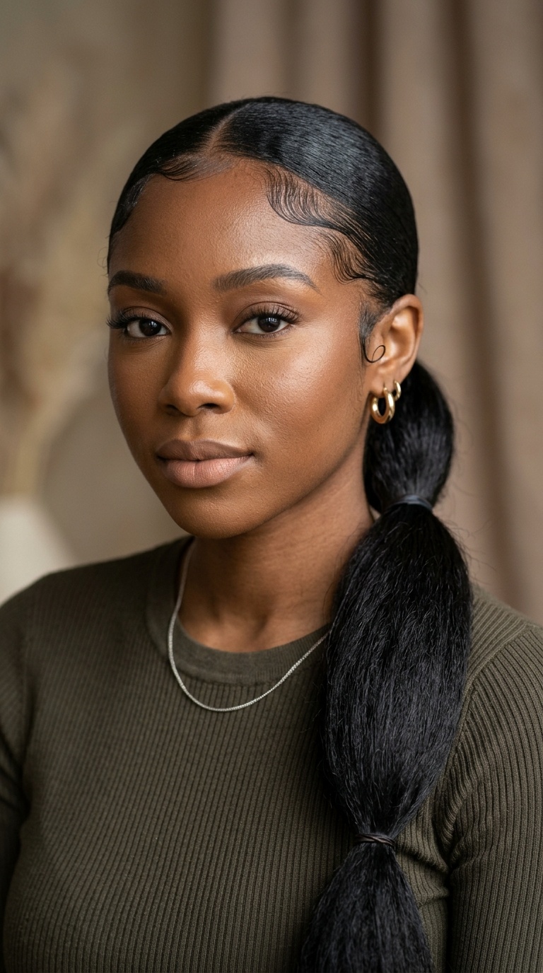 Sleek Low Pony with 