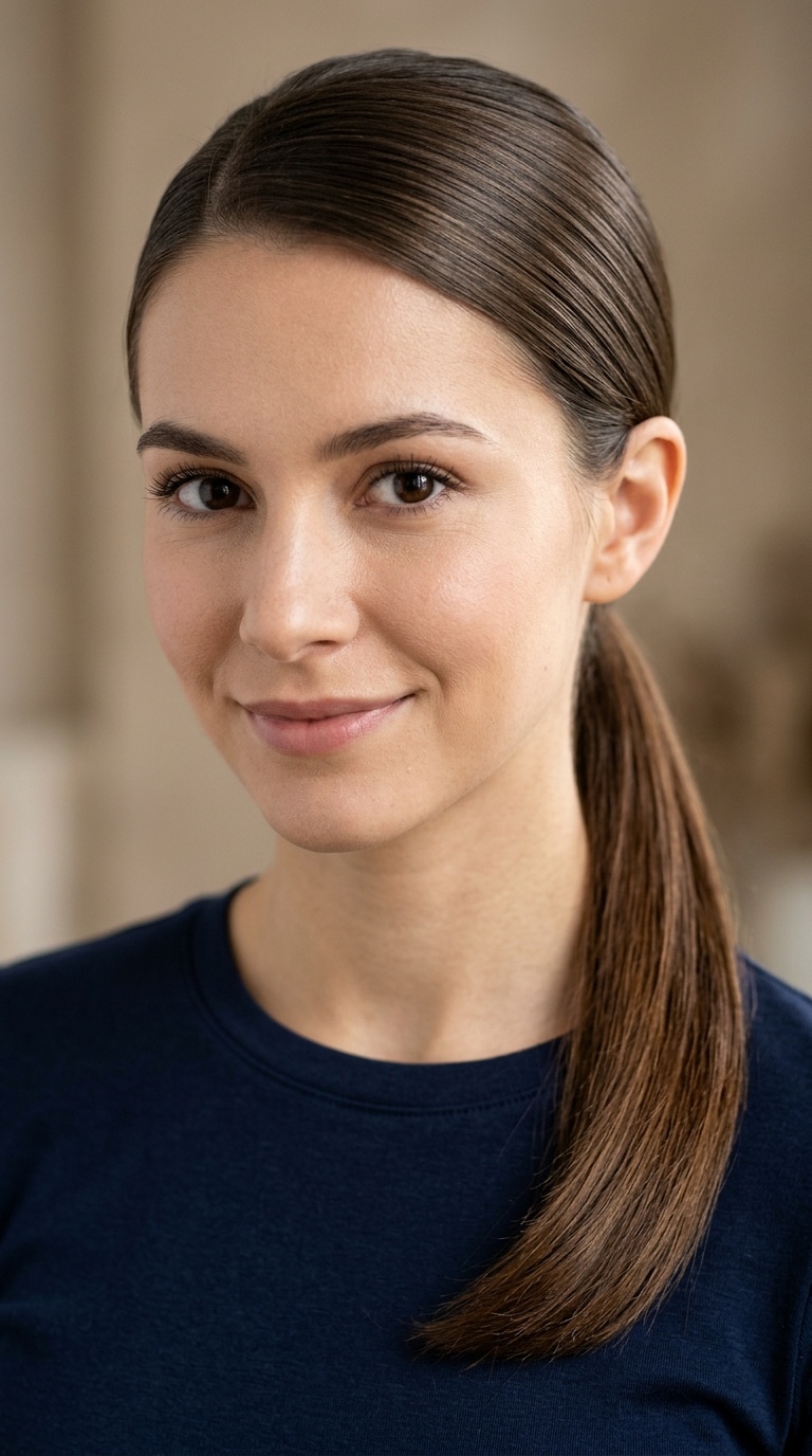Sleek Low Ponytail