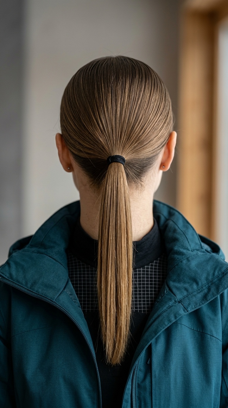 Sleek Low Ponytail