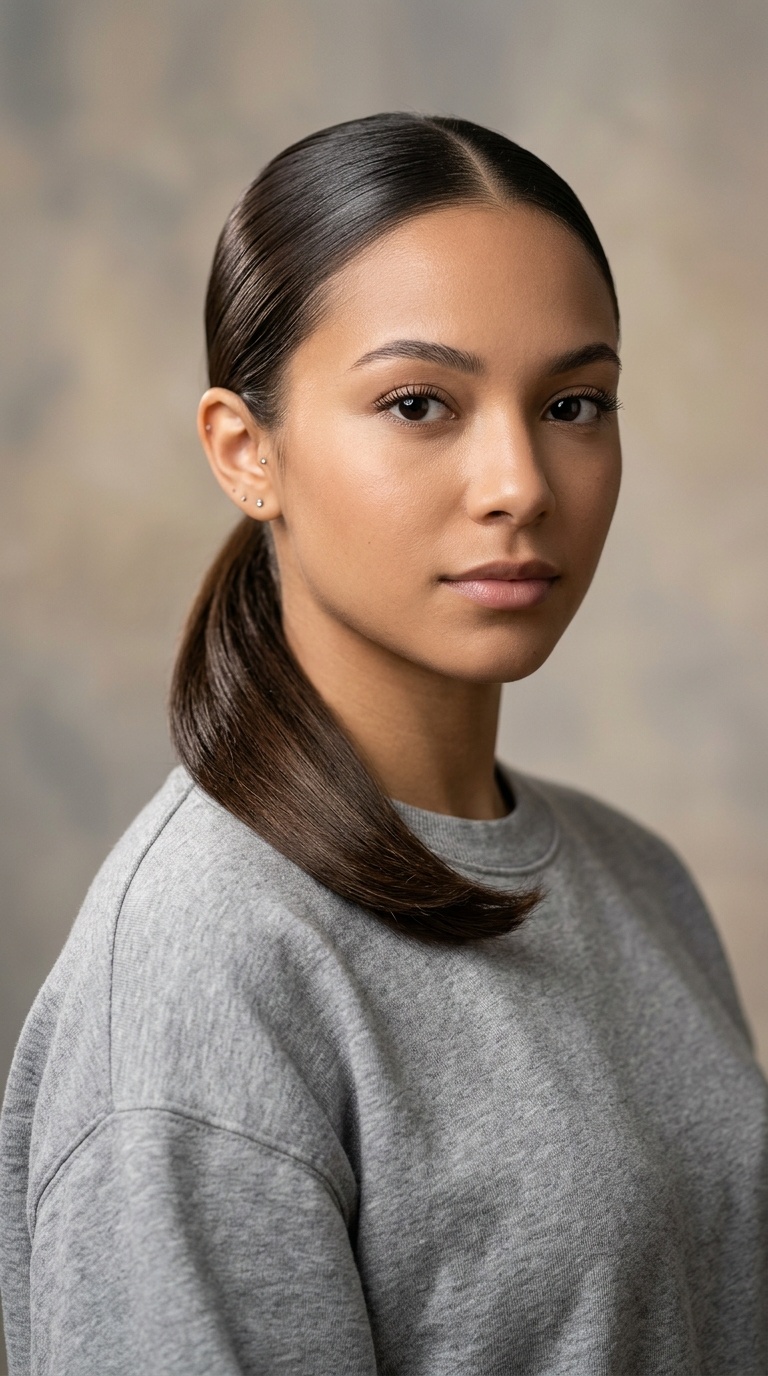 Sleek Low Ponytail