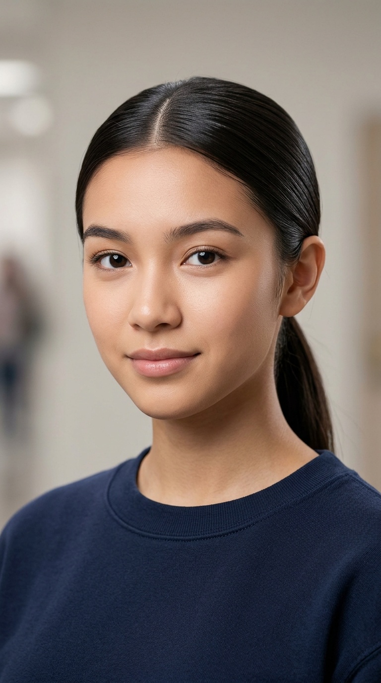 Sleek Low Ponytail