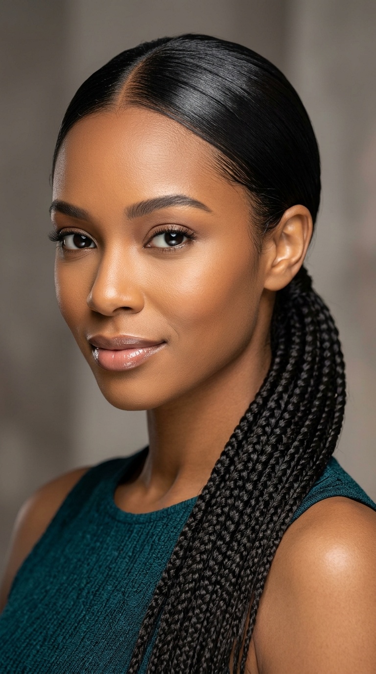 Sleek Low Ponytail