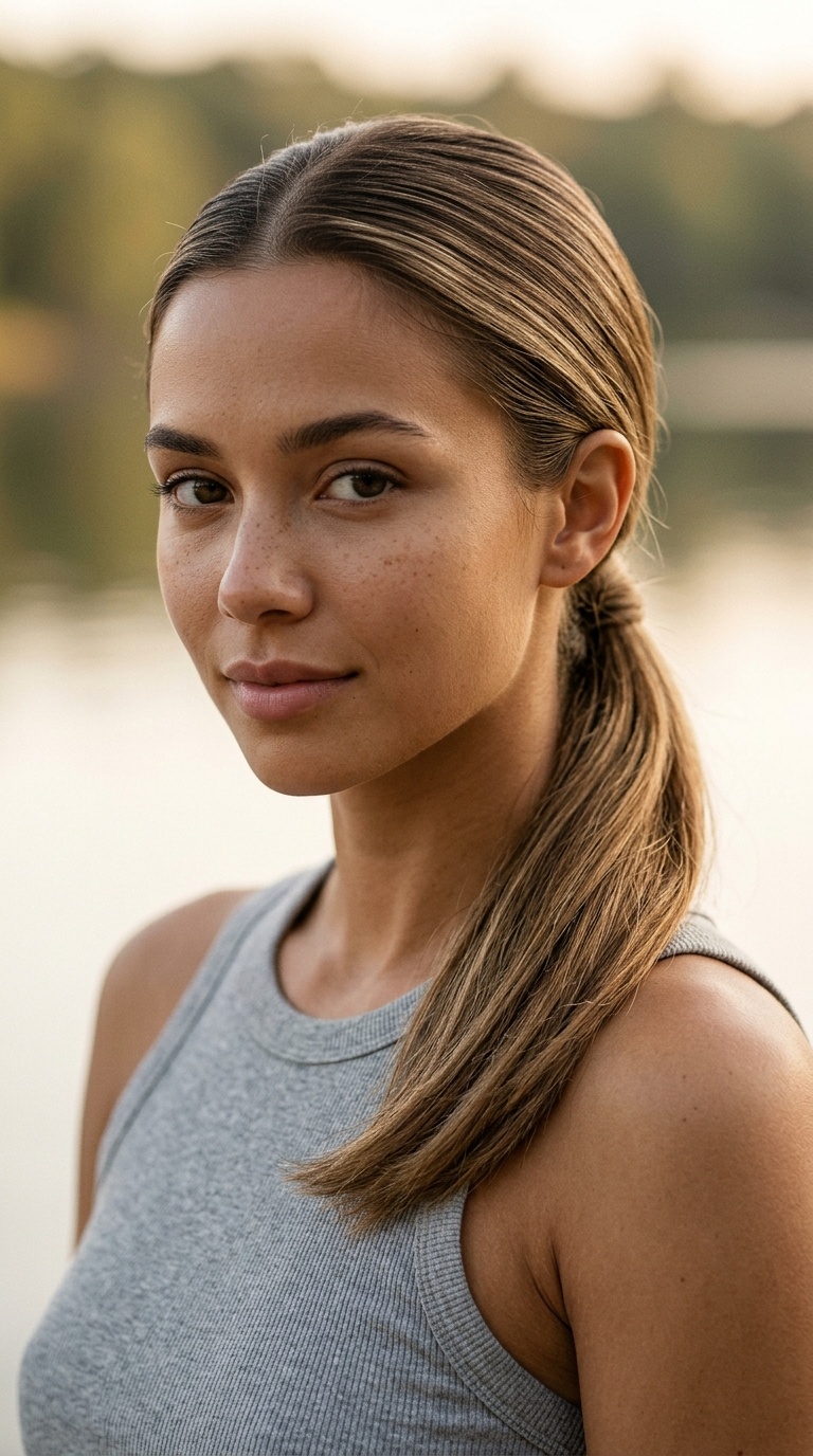 Sleek Low Ponytail