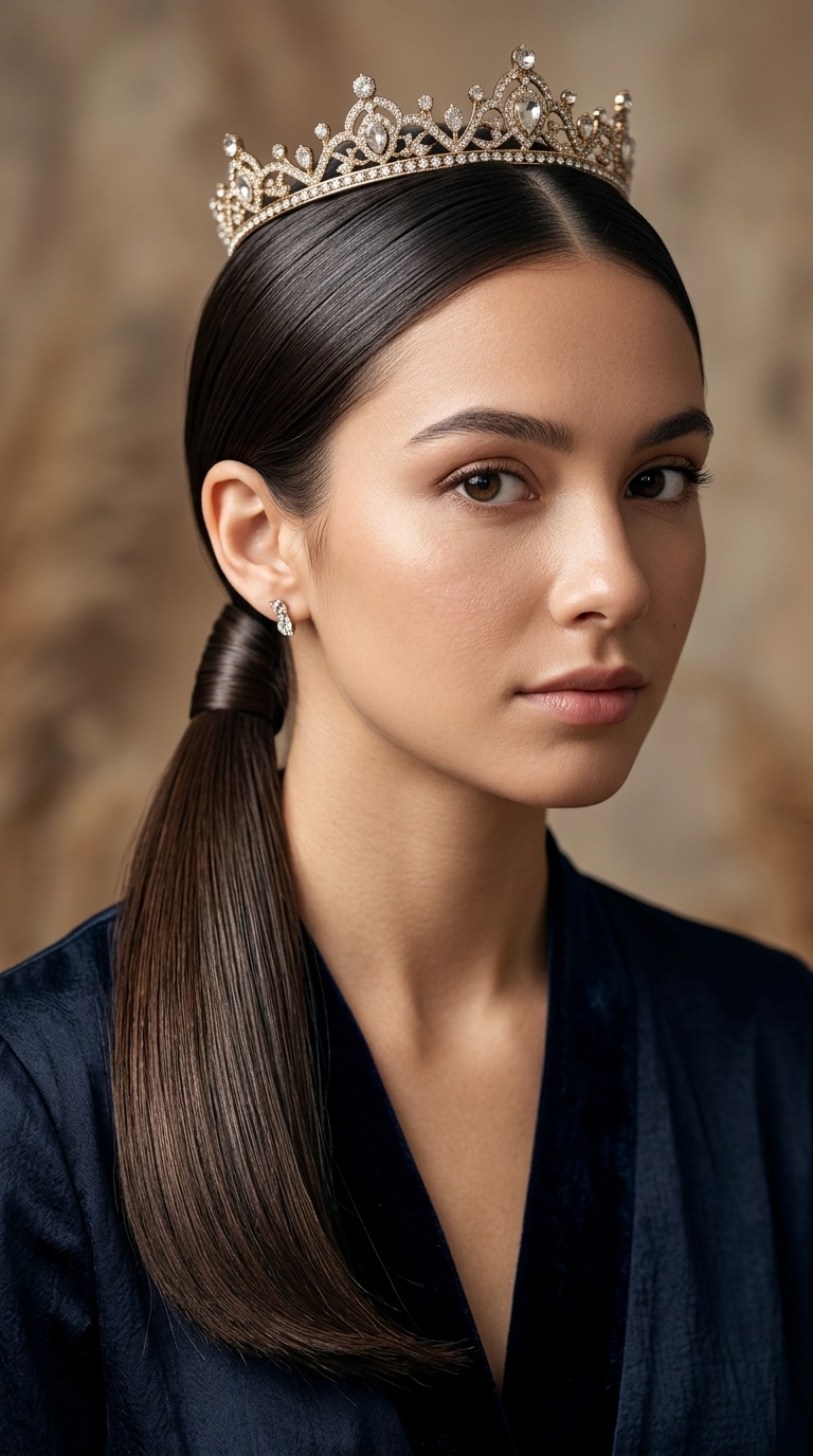 Sleek Low Ponytail