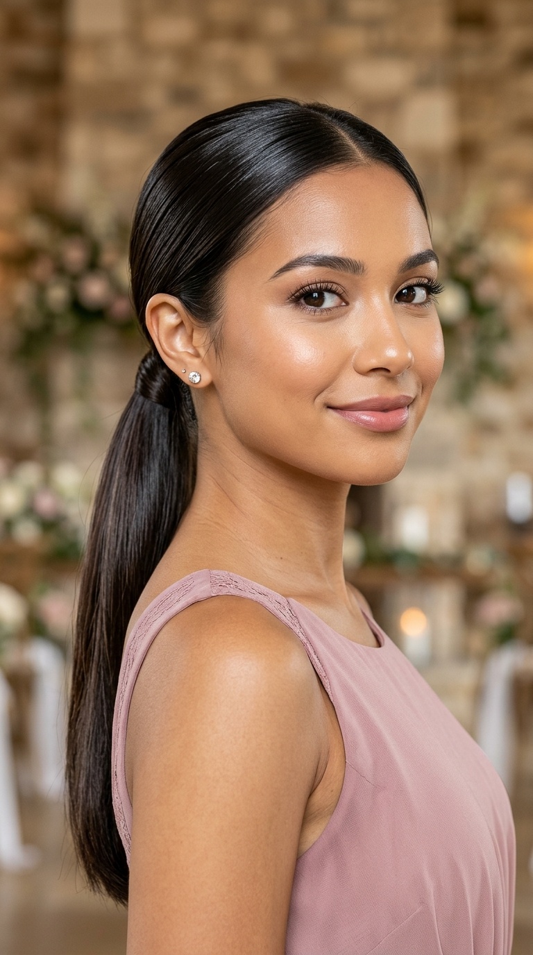 Sleek Low Ponytail