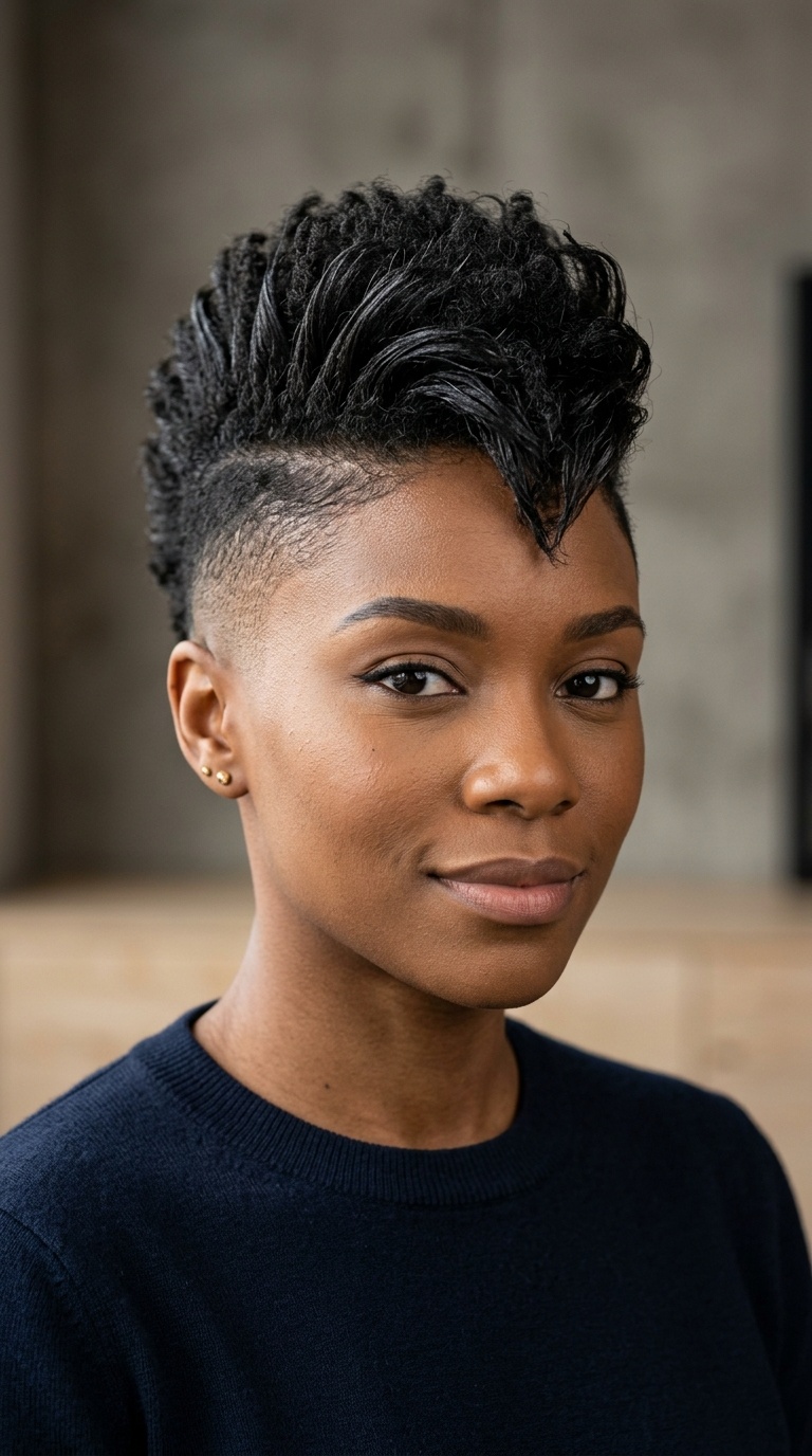 Sleek Mohawk Fade
