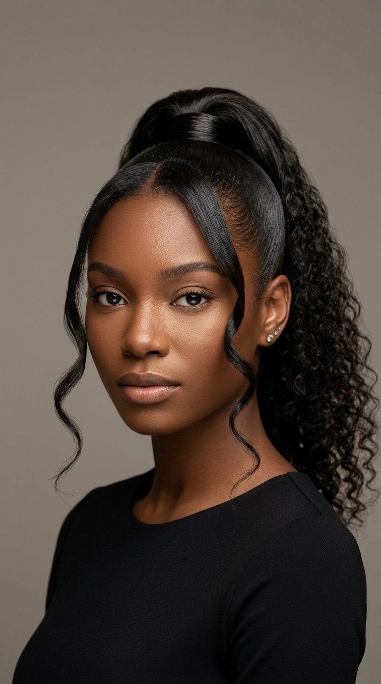 Sleek Pony with Two Front Tendrils