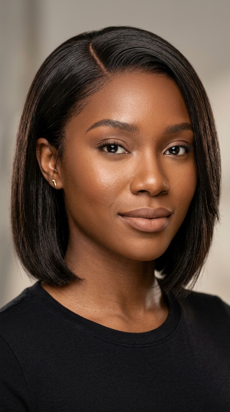 Sleek Side-Part Bob