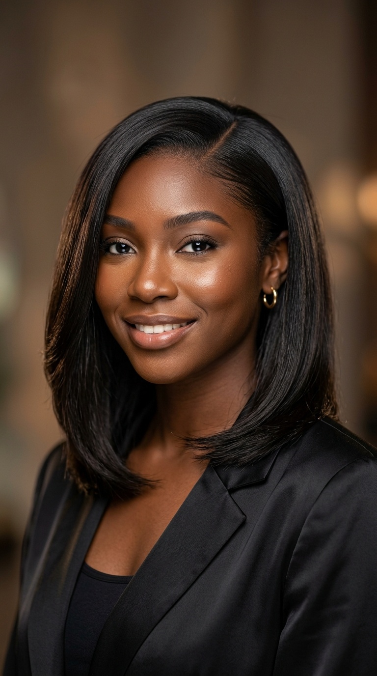 Sleek Side-Part Lob