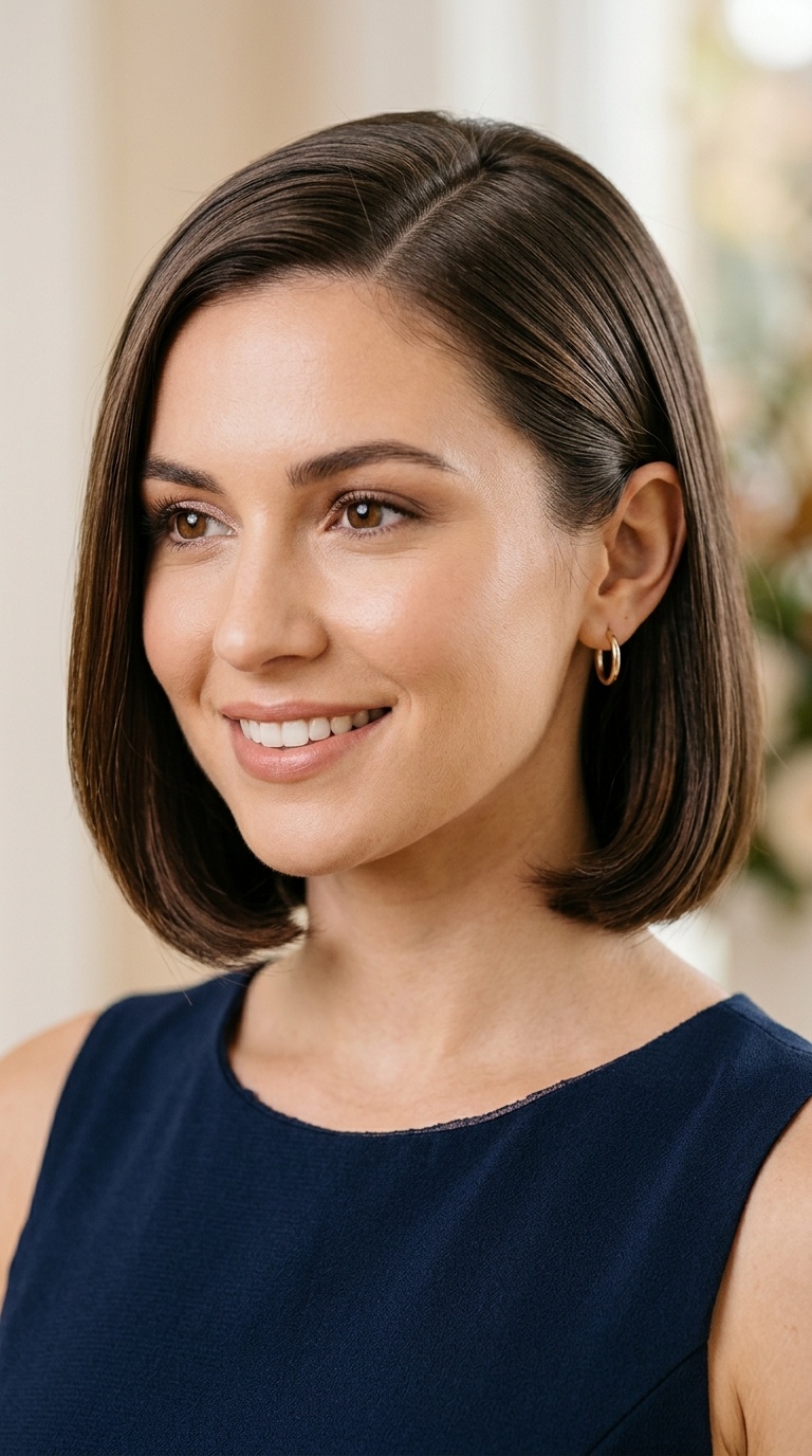 Sleek Side-Parted Bob