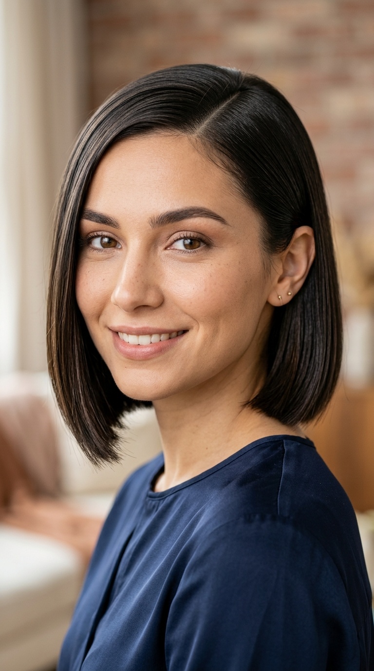 Sleek Side-Parted Bob