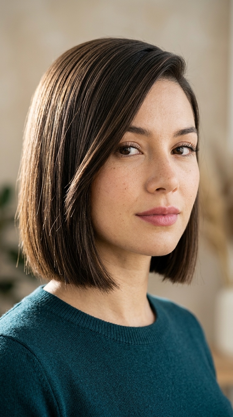 Sleek Side-Parted Bob