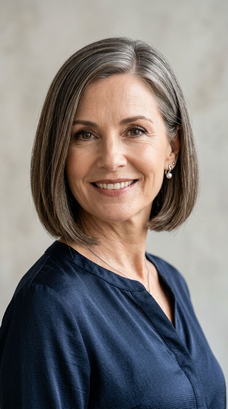 Sleek Side-Parted Bob