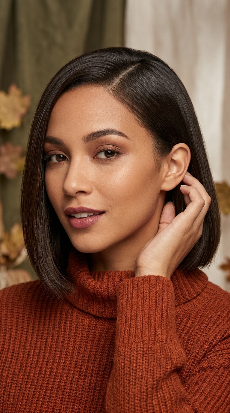 Sleek Side-Parted Bob