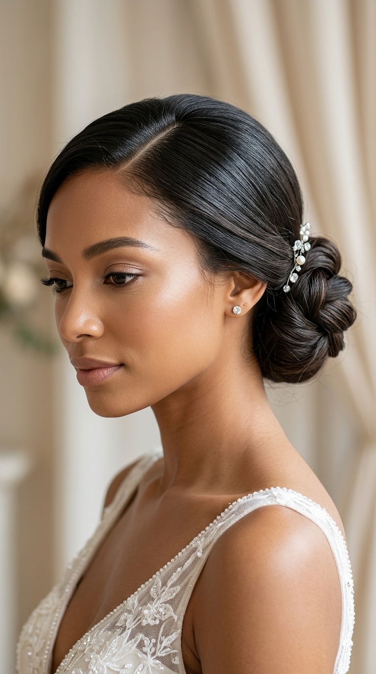 Sleek Side-Swept Bun