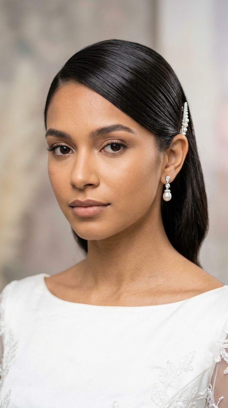 Sleek Side-Swept Minimalism