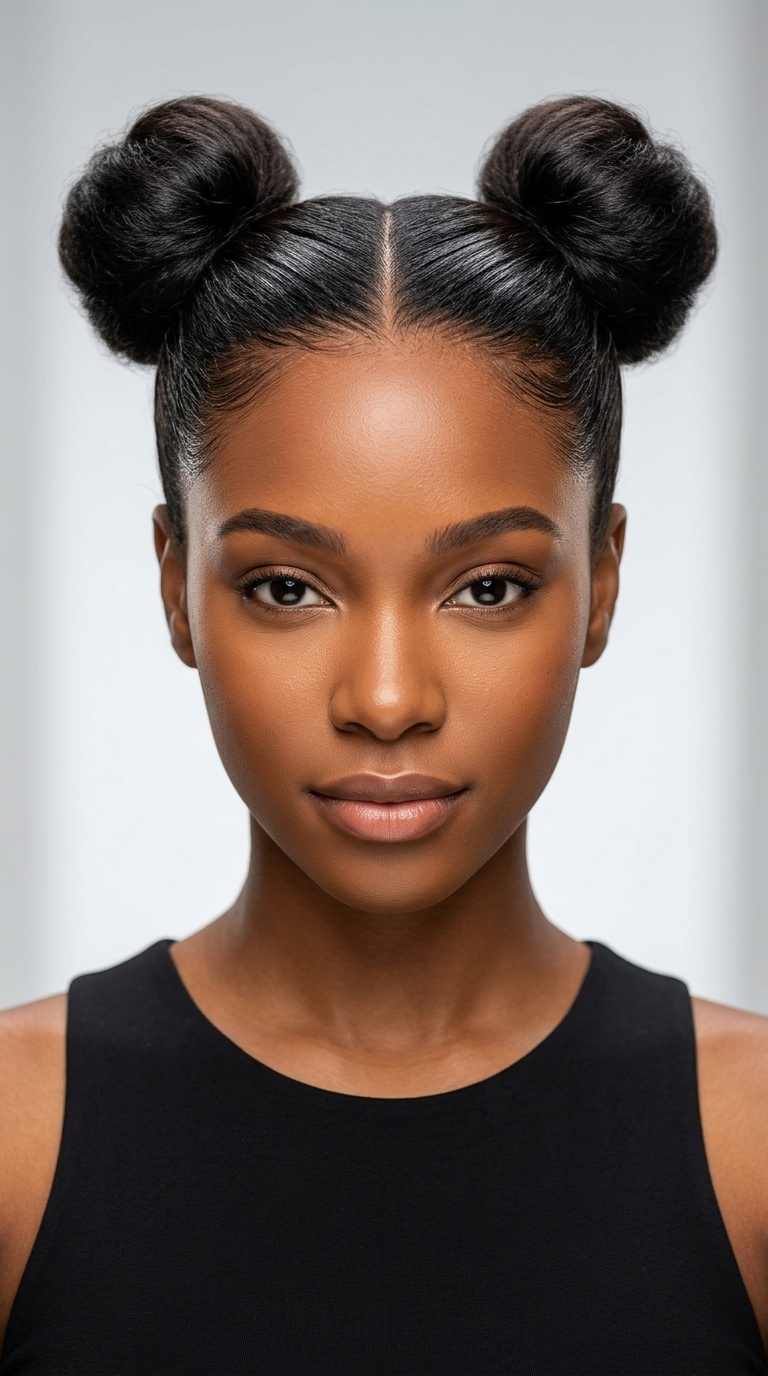 Sleek Space Buns