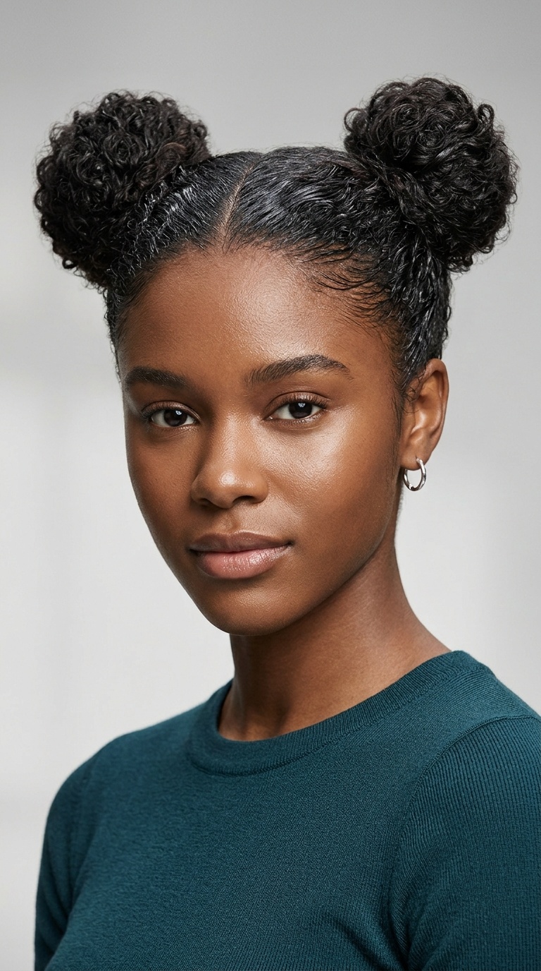 Sleek Space Buns
