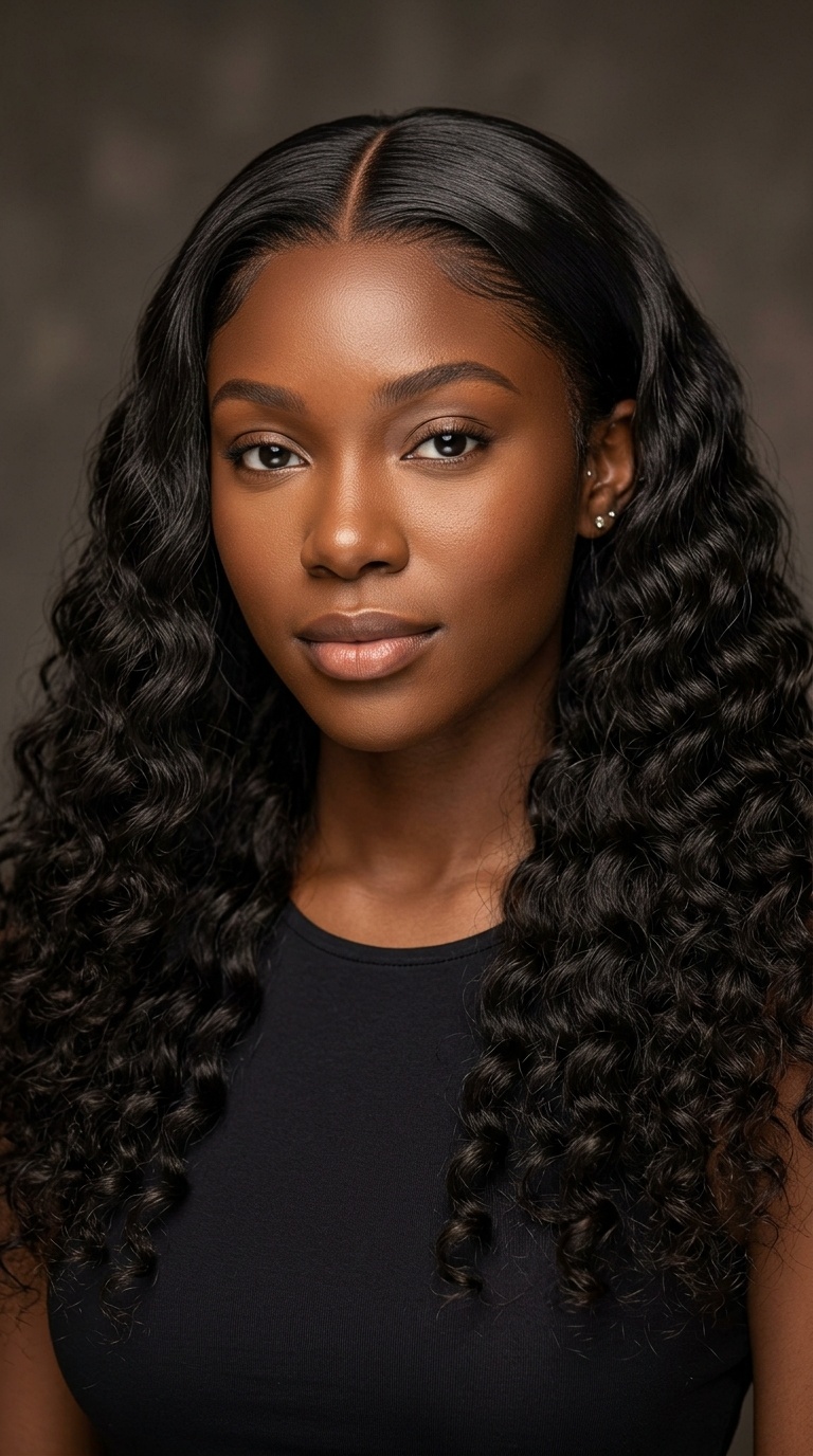Sleek Top with Deep Wave Bundles