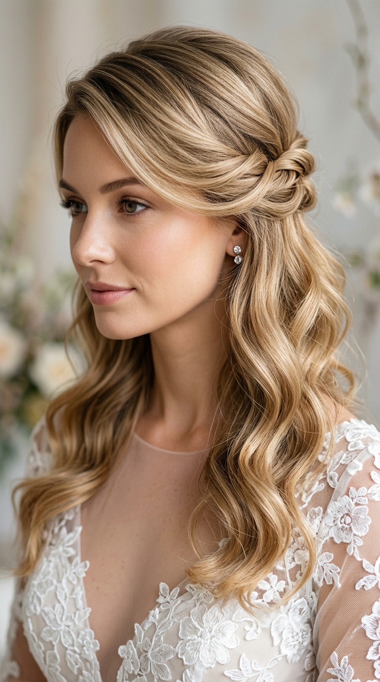 Sleek Twisted Half-Up