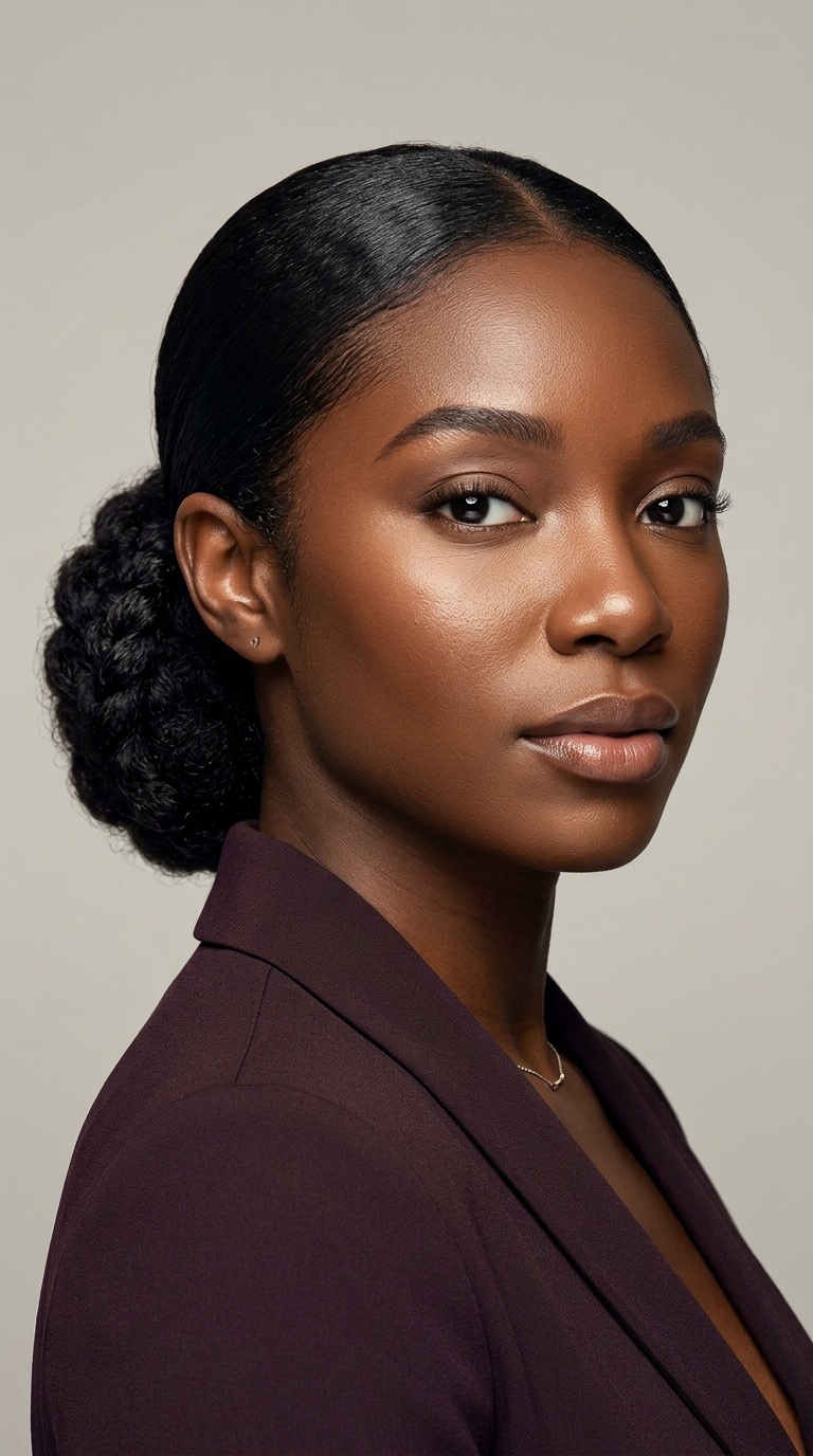 Slick Back Low Ponytail