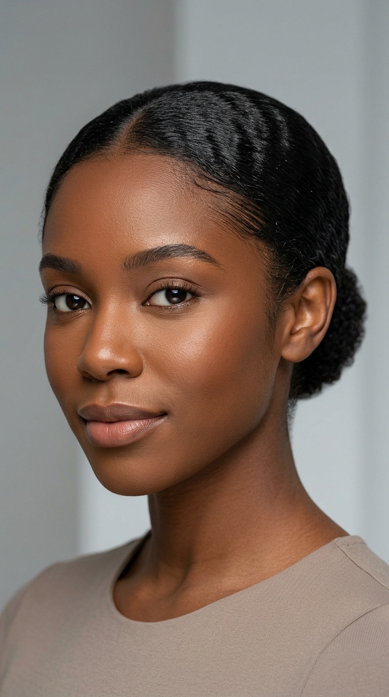 Slick Back with Defined Tapered Back